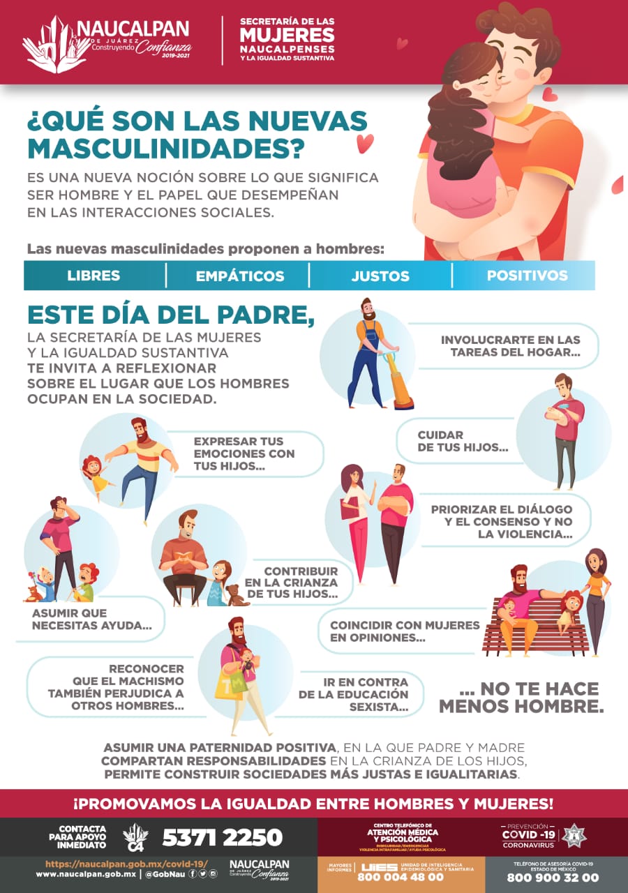Promueven en Naucalpan Nueva Masculinidad en el Día del Padre